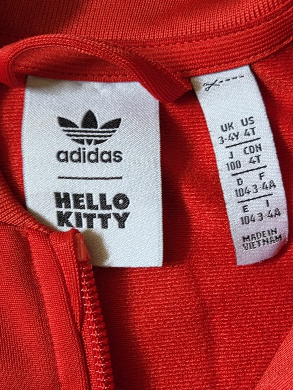 adidas Originals x Hello Kitty Toddler SST Tracksuit Set Red 4T